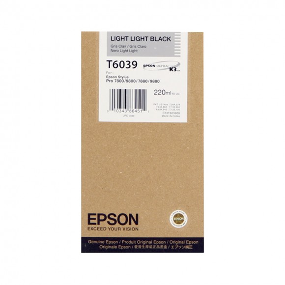Epson Light Light Black Ink for 9880/7880 220ml T603900
